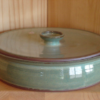 casarole green flat lid