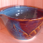 sky blue: amber combination