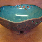 fruit bowl indigo:brown