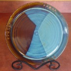 serving platter skyblue:amber